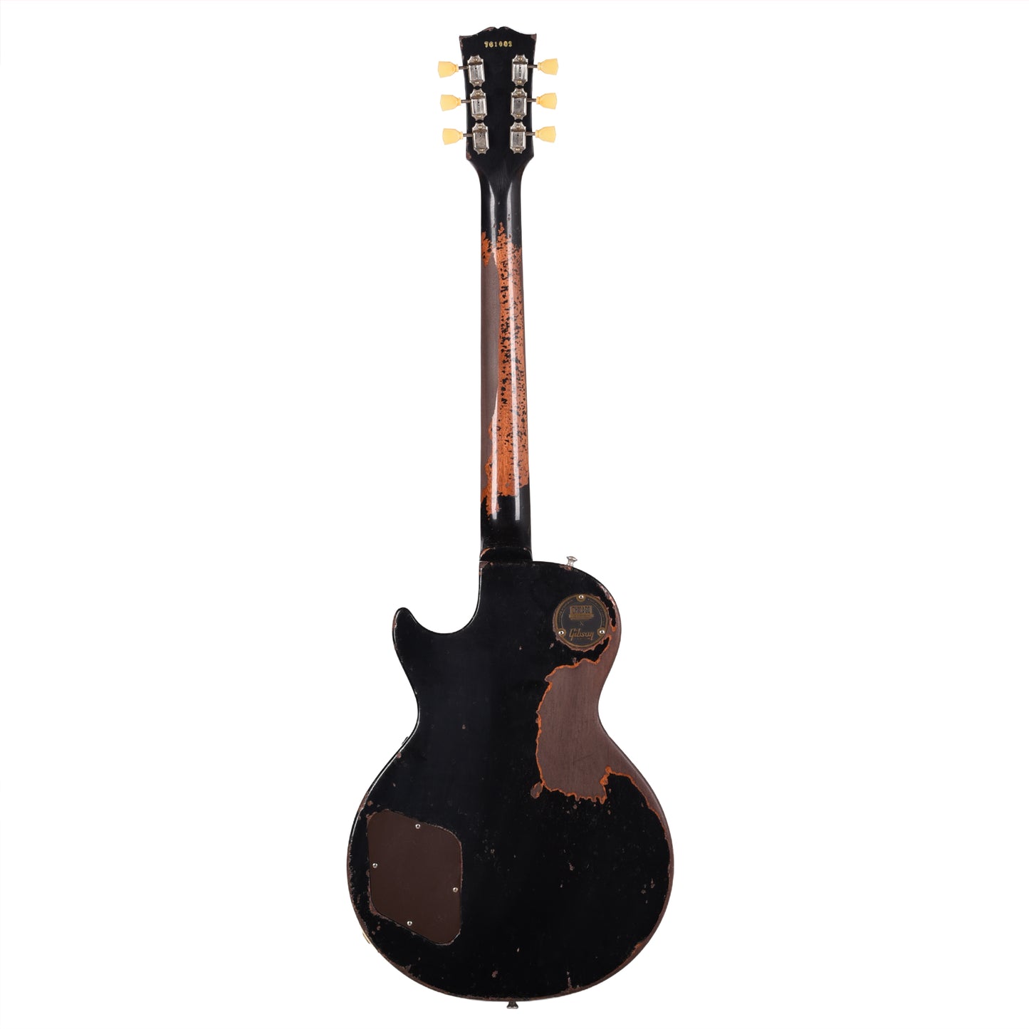 Gibson Custom Shop 1957 Les Paul Standard "CME Spec" Ebony Over Goldtop Murphy Lab Ultra Heavy Aged w/'59 Carmelita Neck Electric Guitars