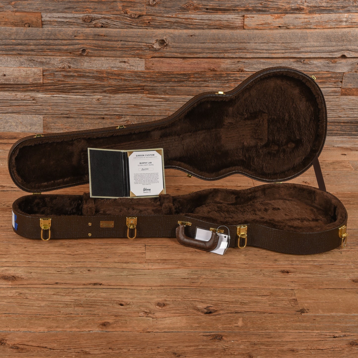 Gibson Custom Shop 1958 Les Paul Junior Double Cut Antique Antique White Murphy Lab Ultra Light Aged Electric Guitars