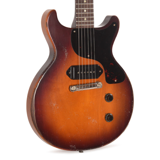Gibson Custom Shop 1958 Les Paul Junior Double Cut Antique Sunburst Murphy Lab Heavy Aged Electric Guitars