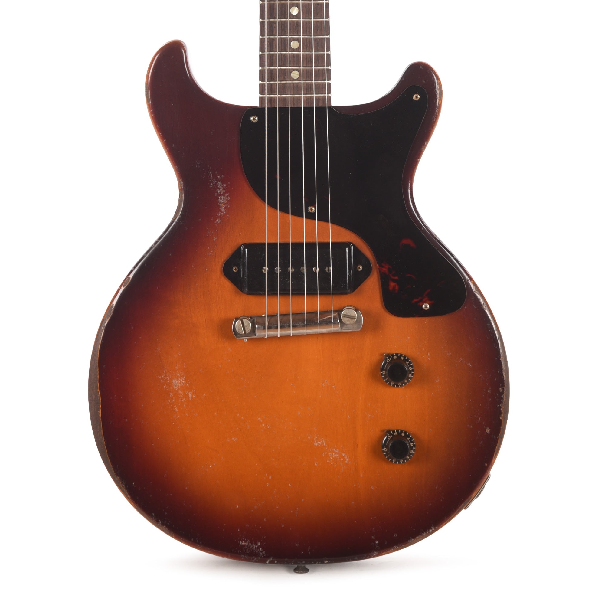 Gibson Custom Shop 1958 Les Paul Junior Double Cut Antique Sunburst Murphy Lab Heavy Aged Electric Guitars