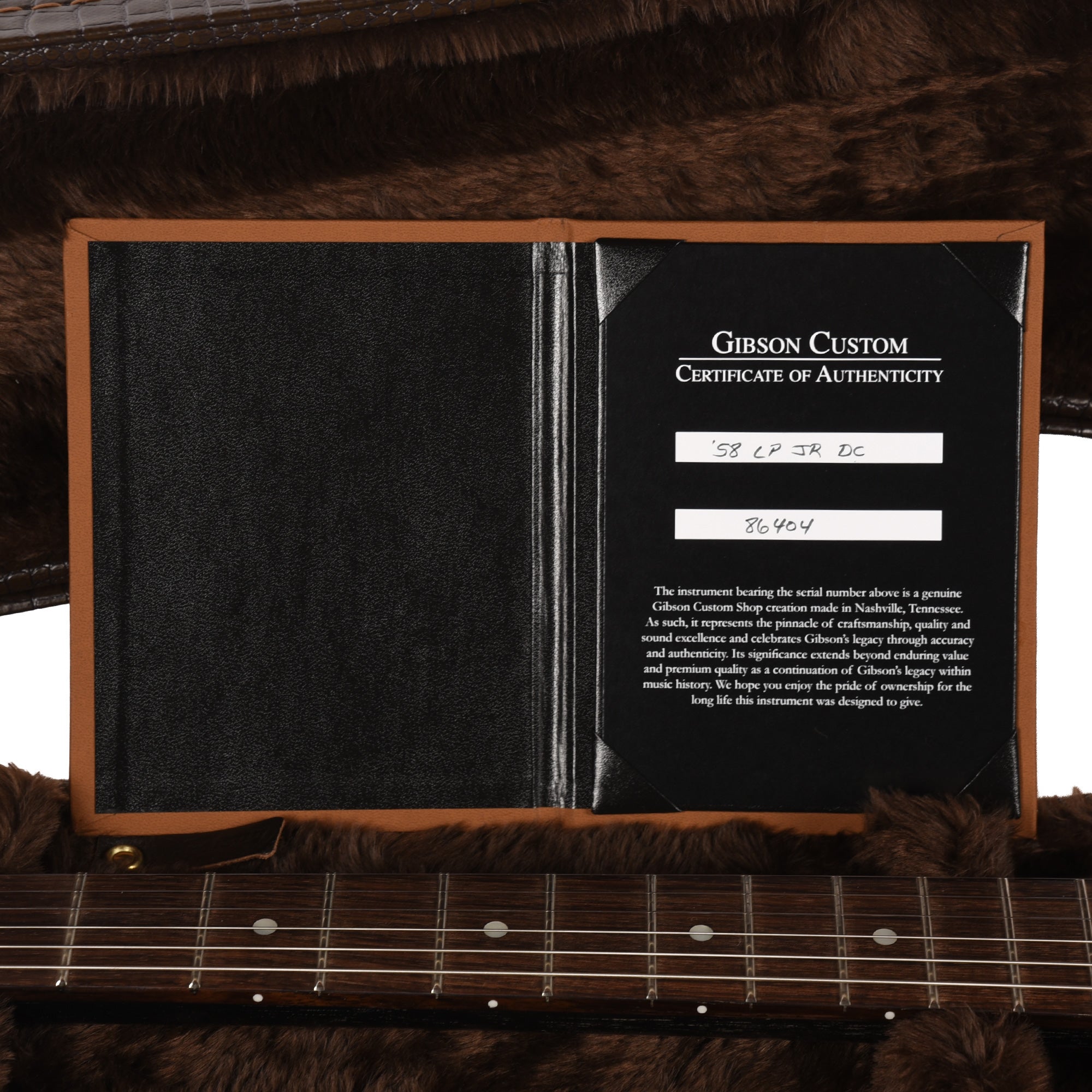 Gibson Custom Shop 1958 Les Paul Junior Double Cut TV Silver Fox VOS Electric Guitars