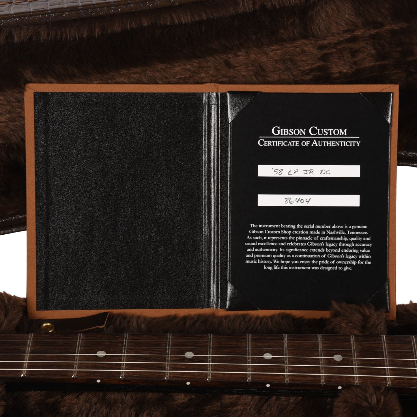 Gibson Custom Shop 1958 Les Paul Junior Double Cut TV Silver Fox VOS Electric Guitars
