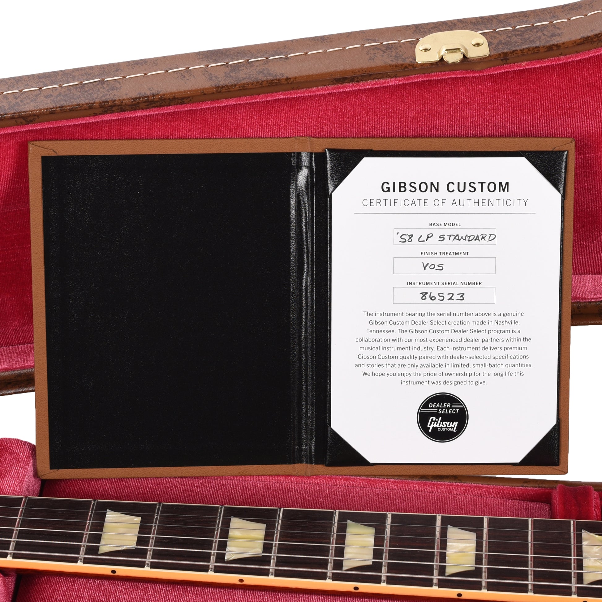 Gibson Custom Shop 1958 Les Paul Standard "CME Spec" Factory Burst VOS w/59 Carmelita Neck Electric Guitars