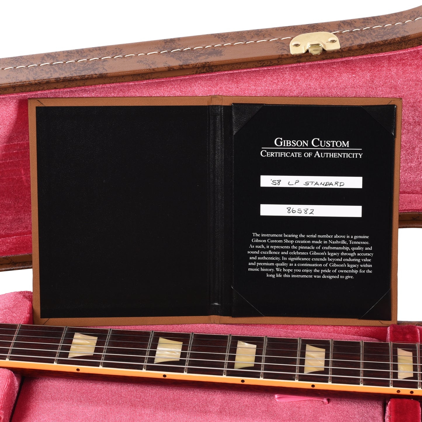 Gibson Custom Shop 1958 Les Paul Standard Reissue Bourbon Burst VOS Electric Guitars