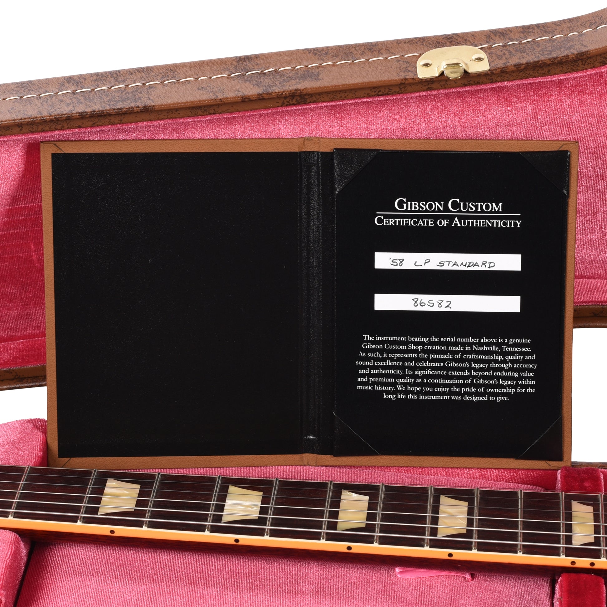 Gibson Custom Shop 1958 Les Paul Standard Reissue Bourbon Burst VOS Electric Guitars