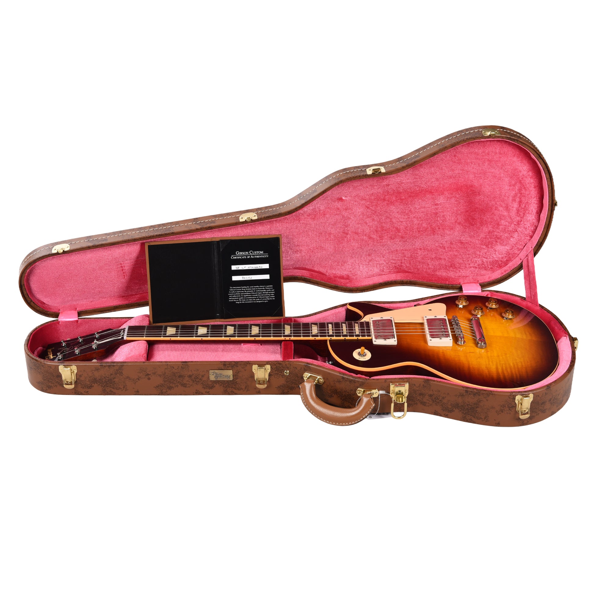 Gibson Custom Shop 1958 Les Paul Standard Reissue Bourbon Burst VOS Electric Guitars