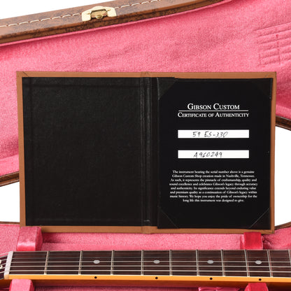 Gibson Custom Shop 1959 ES-330 Reissue Vintage Natural Electric Guitars