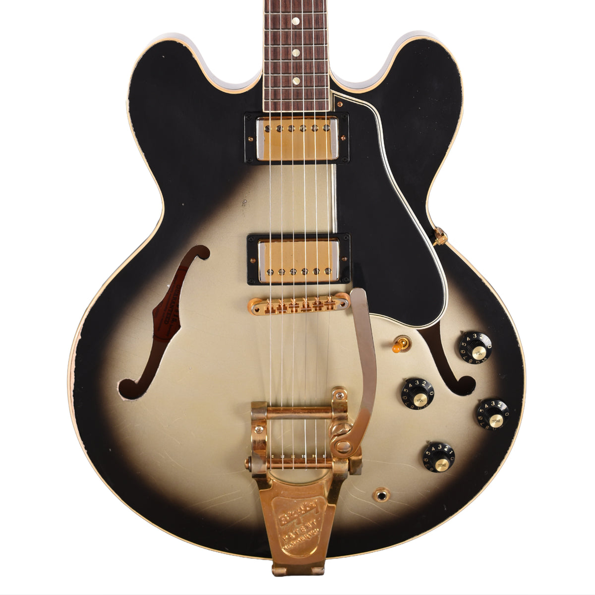 Gibson Custom Shop 1959 ES-335 "CME Spec" Silverburst Murphy Lab Heavy Aged w/Bigsby Electric Guitars