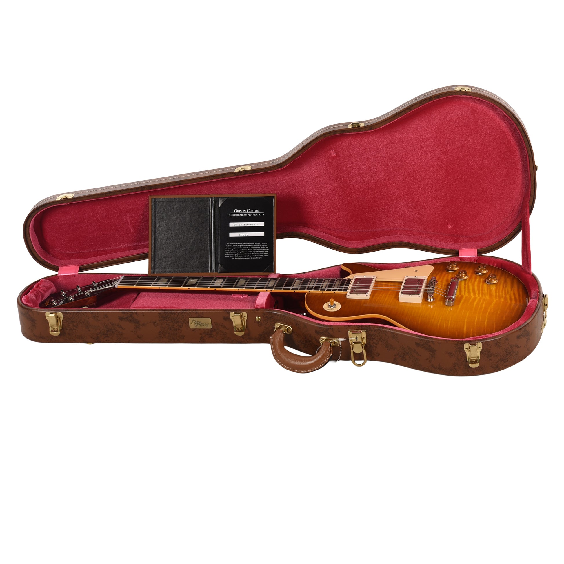 Gibson Custom Shop 1959 Les Paul Standard "CME Spec" Golden Poppy Burst VOS w/59 Carmelita Neck Electric Guitars