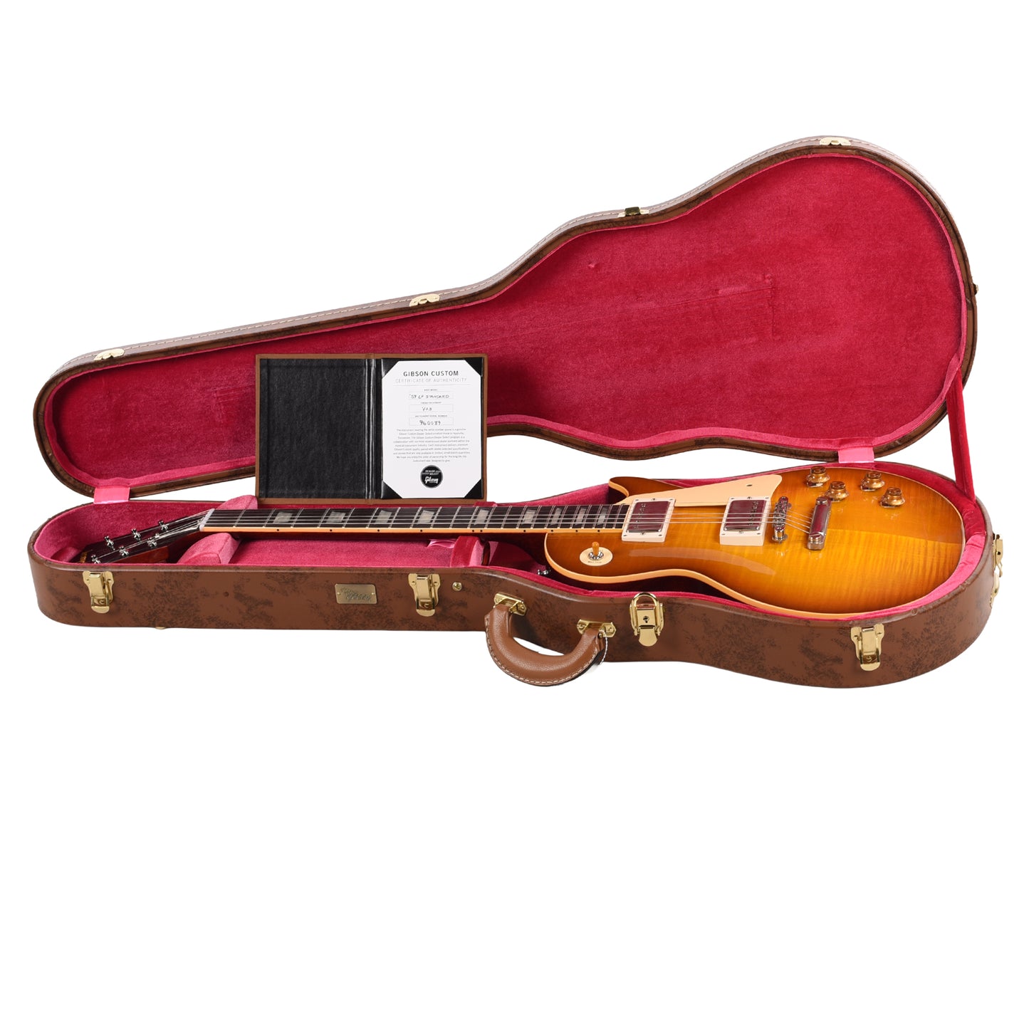 Gibson Custom Shop 1959 Les Paul Standard "CME Spec" Golden Poppy Burst VOS w/59 Carmelita Neck Electric Guitars