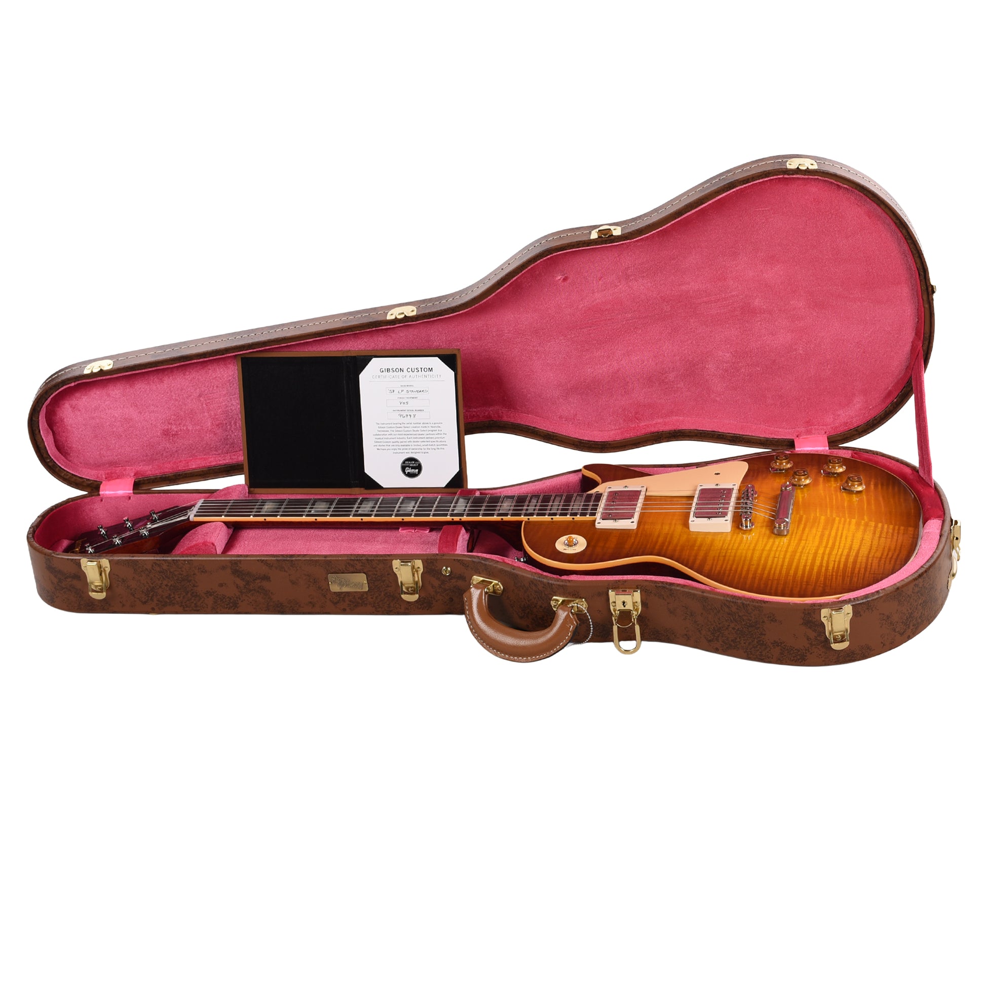 Gibson Custom Shop 1959 Les Paul Standard "CME Spec" Golden Poppy Burst VOS w/59 Carmelita Neck Electric Guitars