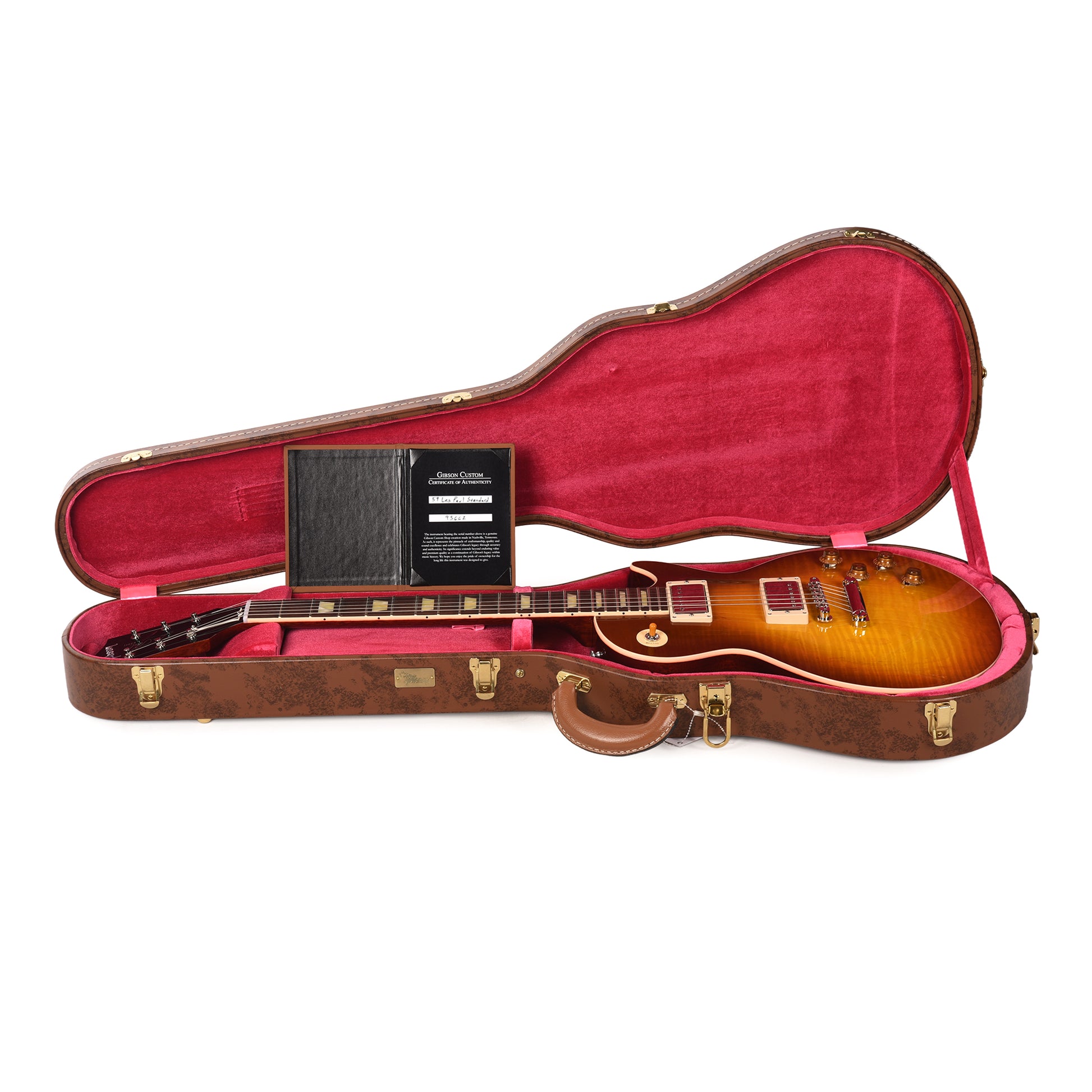 Gibson Custom Shop 1959 Les Paul Standard "CME Spec" Royal Tea Burst Gloss w/59 Carmelita Neck Electric Guitars