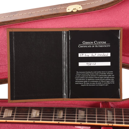 Gibson Custom Shop 1959 Les Paul Standard "CME Spec" Slow Iced Tea Fade VOS w/59 Carmelita Neck Electric Guitars
