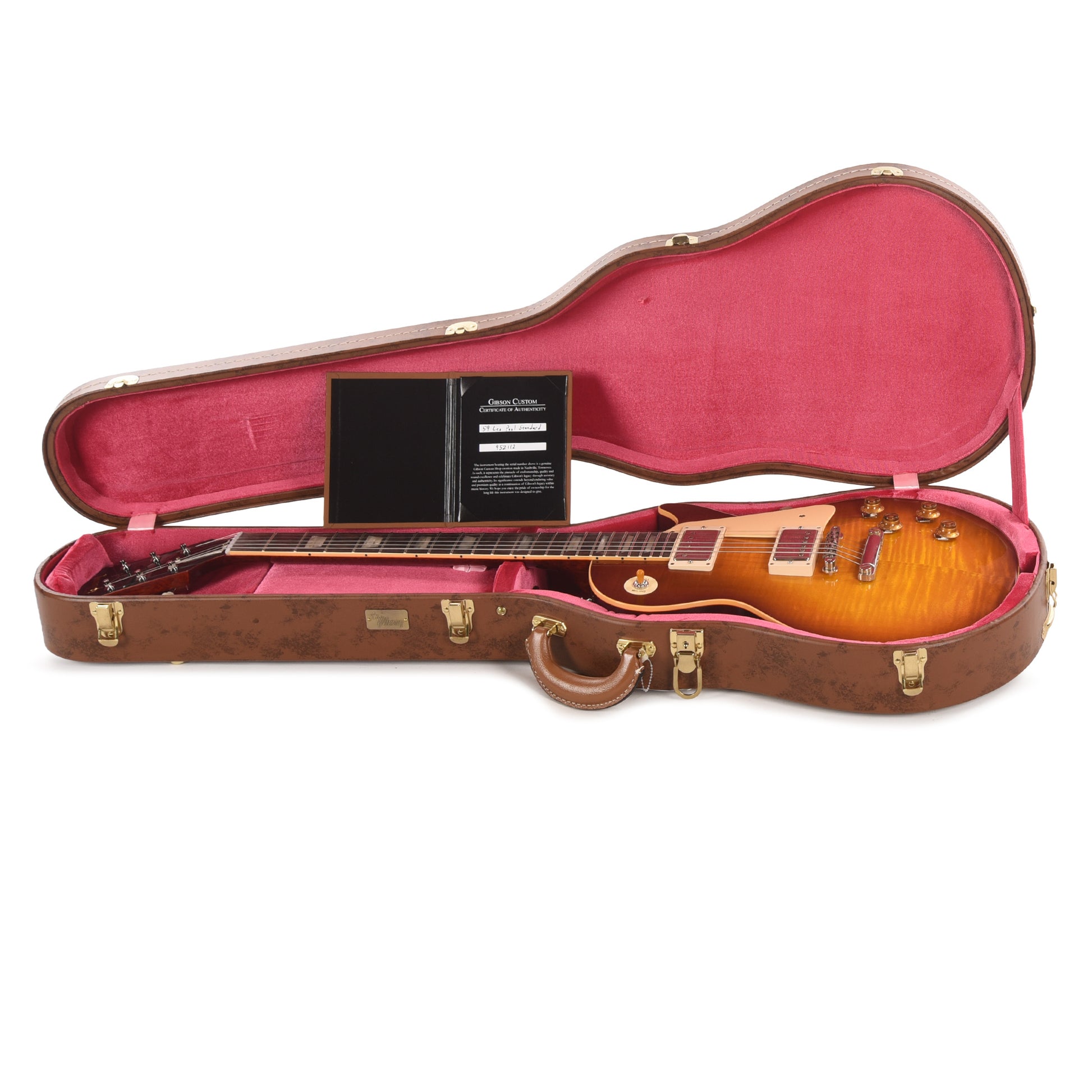 Gibson Custom Shop 1959 Les Paul Standard "CME Spec" Slow Iced Tea Fade VOS w/59 Carmelita Neck Electric Guitars