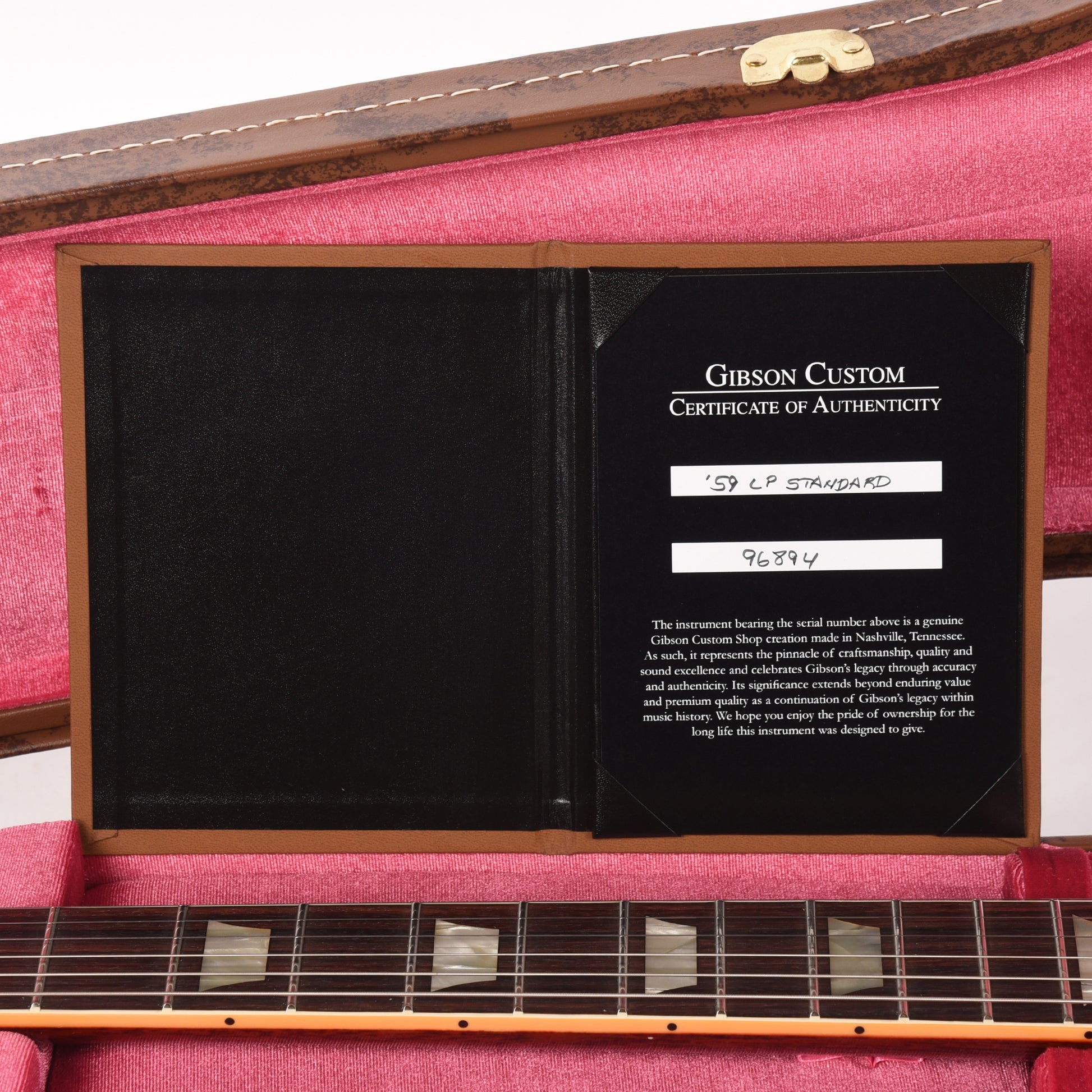 Gibson Custom Shop 1959 Les Paul Standard "CME Spec" Tobacco Burst VOS w/'59 Carmelita Neck Electric Guitars