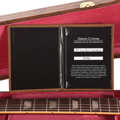 Gibson Custom Shop 1959 Les Paul Standard "CME Spec" Torrefied Maple Factory Burst VOS w/Super Light Back & 60 V2 Neck Electric Guitars