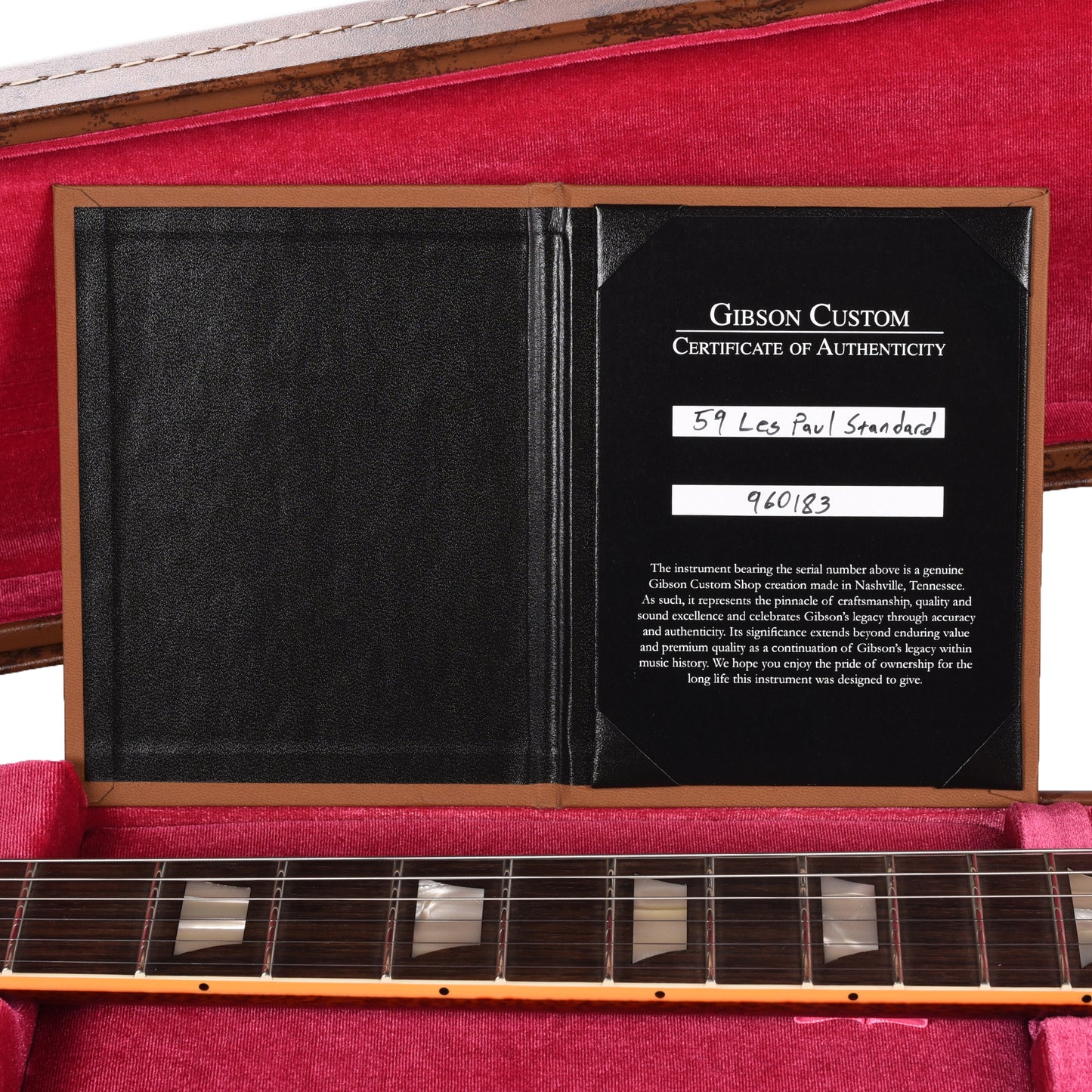 Gibson Custom Shop 1959 Les Paul Standard LEFTY "CME Spec" Golden Poppy Burst VOS w/59 Carmelita Neck Electric Guitars