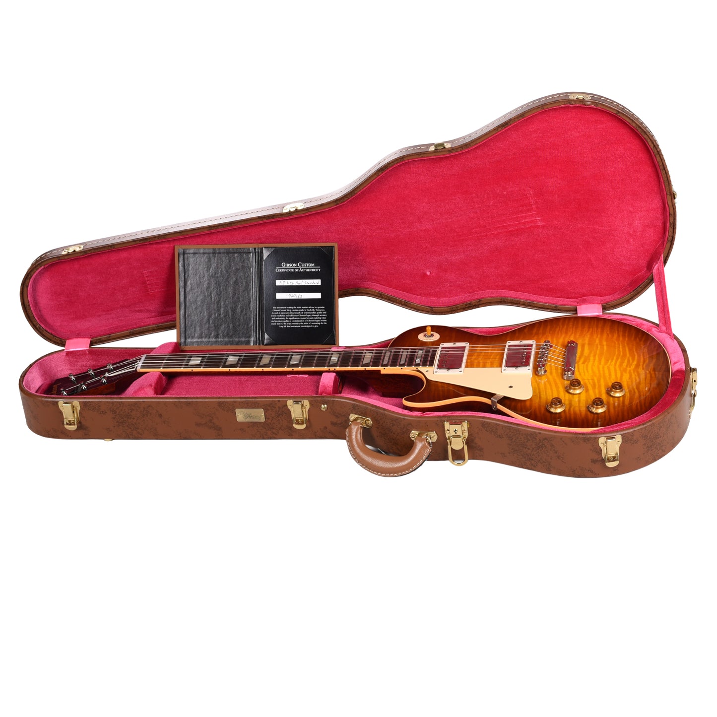Gibson Custom Shop 1959 Les Paul Standard LEFTY "CME Spec" Golden Poppy Burst VOS w/59 Carmelita Neck Electric Guitars