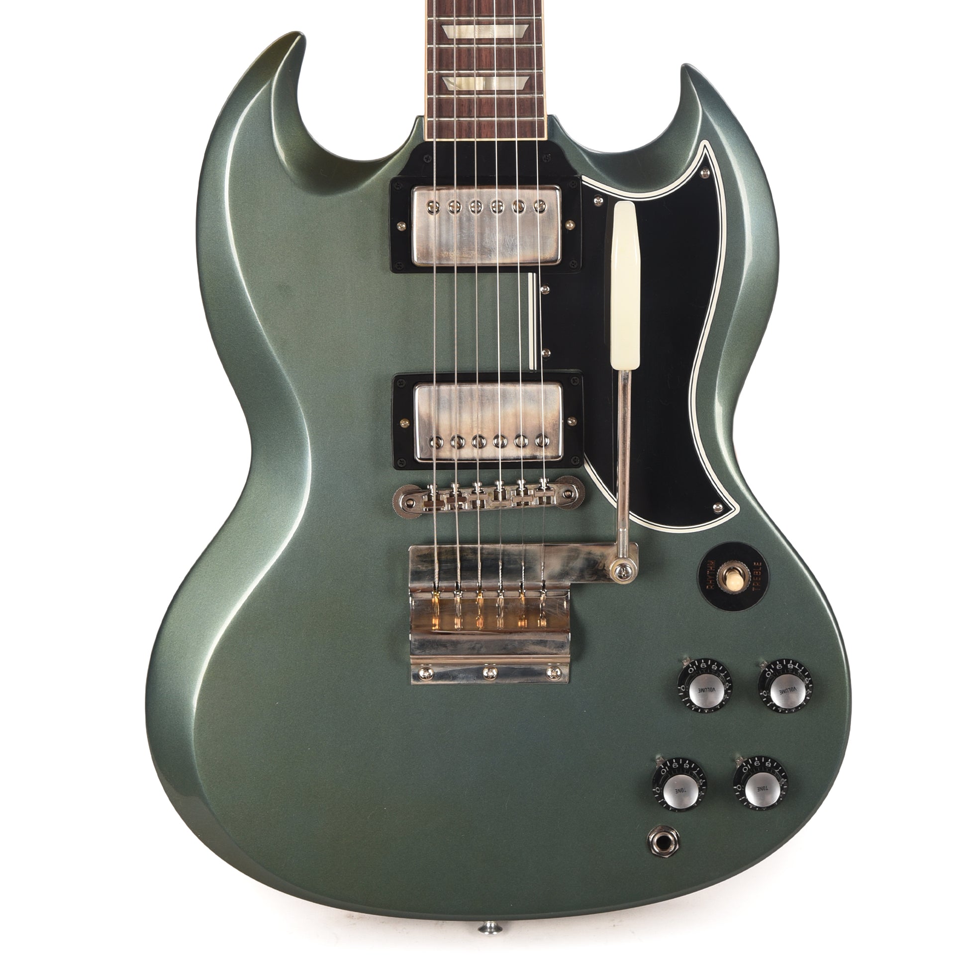 Gibson Custom Shop 1961 Les Paul SG Standard "CME Spec" Heavy Antique Pelham Blue VOS w/Flat Short Maestro Vibrola Electric Guitars