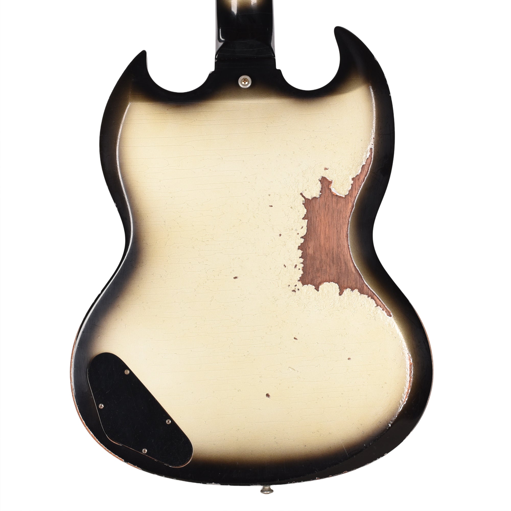 Gibson Custom Shop 1963 SG Junior Antique Silverburst Murphy Lab Heavy Aged Electric Guitars
