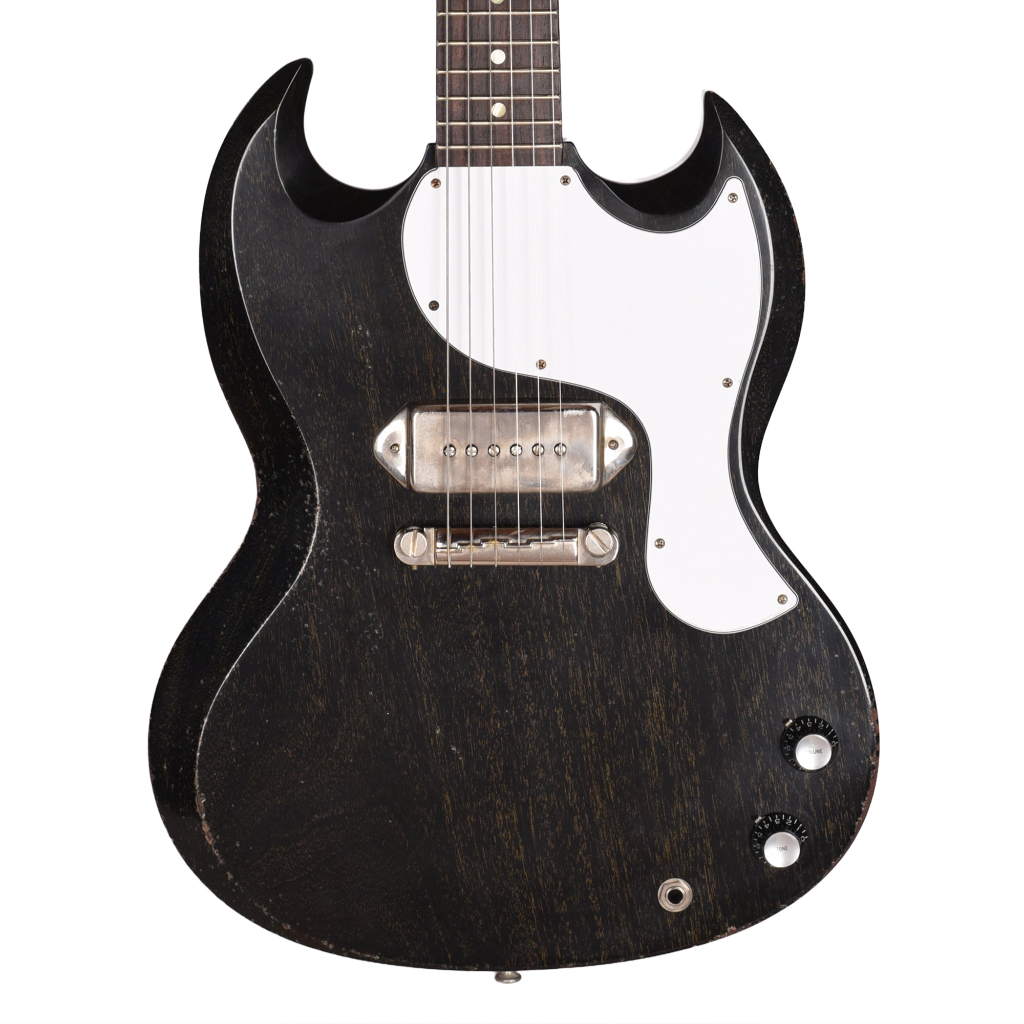 Gibson Custom Shop 1963 SG Junior Silver Fox Murphy Lab Light Aged Electric Guitars