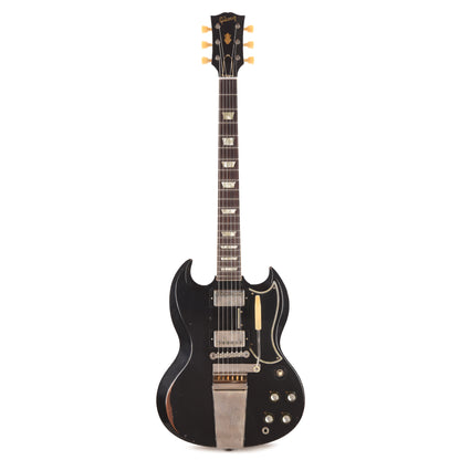 Gibson Custom Shop 1964 SG Standard Antique Dark Oxblood Heavy Aged w/Maestro Vibrola & Custom "S" Buckers Electric Guitars
