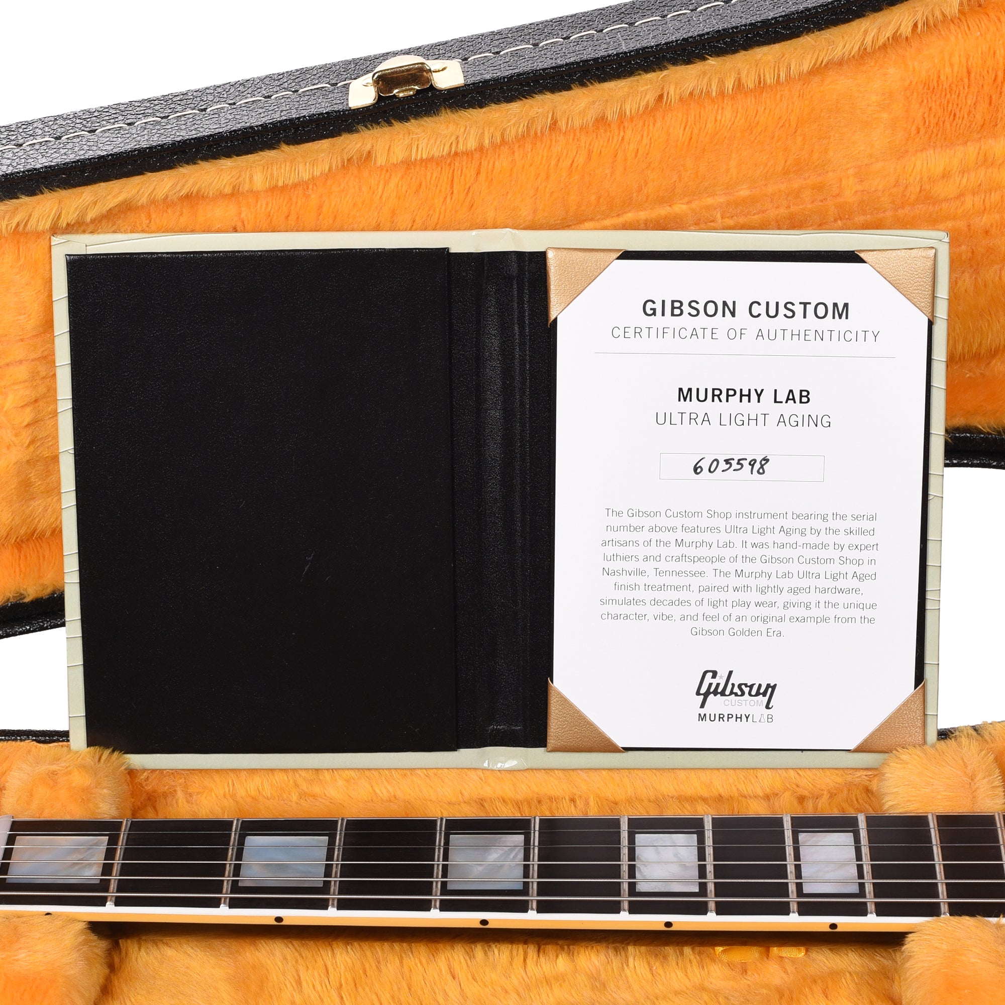 Gibson Custom Shop 1968 Les Paul Custom Antique Viceroy Goldburst Murphy Lab Ultra Light Aged w/Custom 