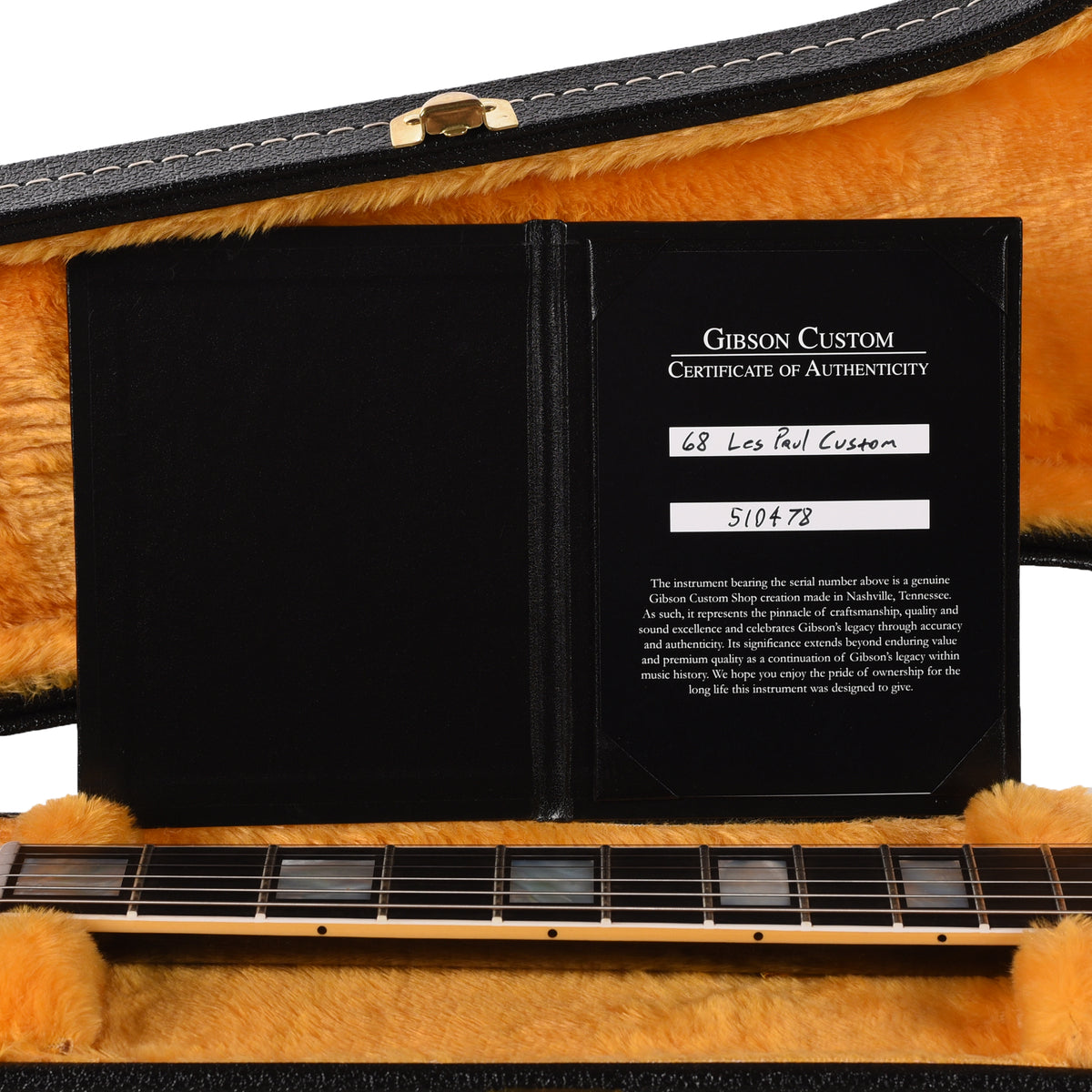 Gibson Custom Shop 1968 Les Paul Custom "CME Spec" Ebony VOS Electric Guitars