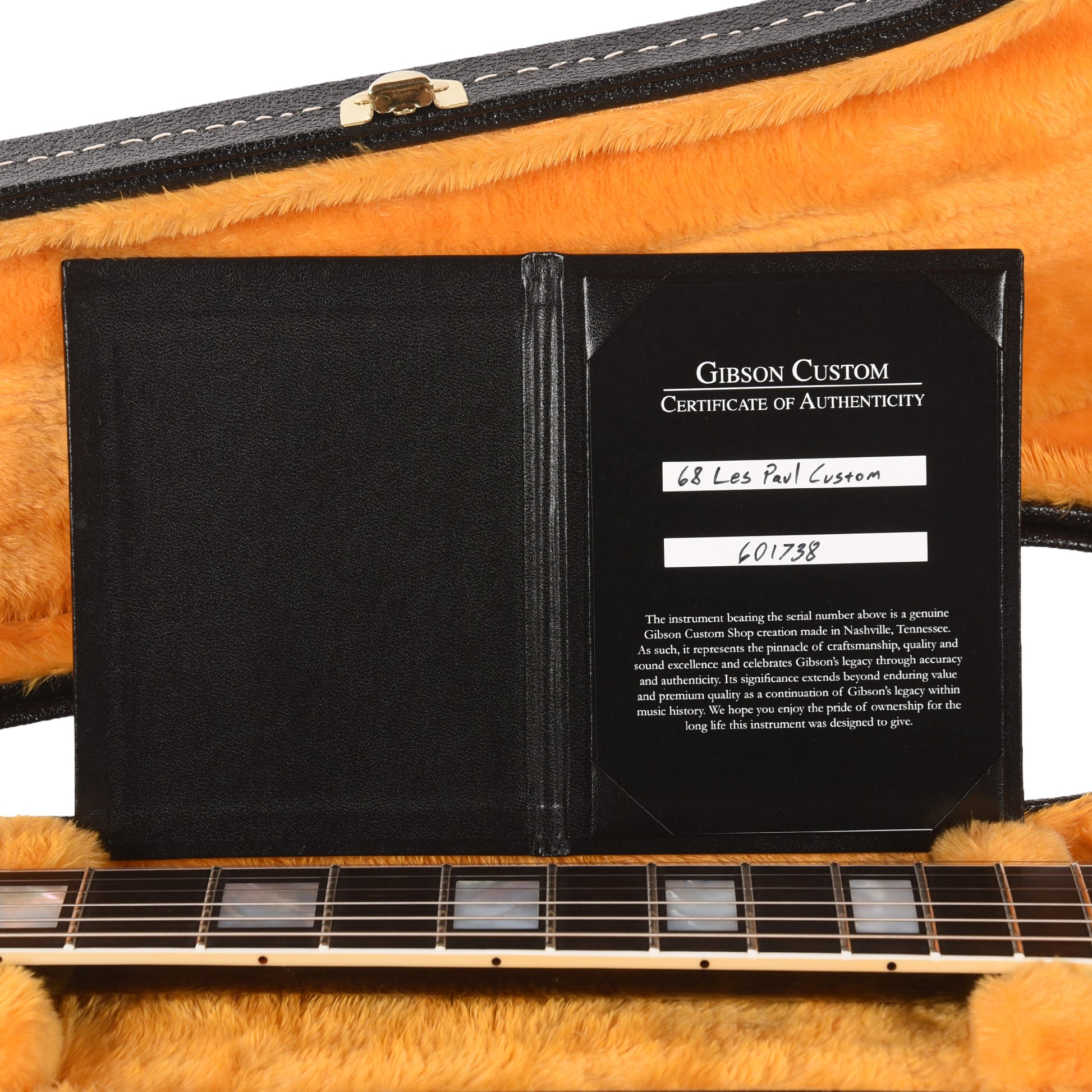 Gibson Custom Shop 1968 Les Paul Custom "CME Spec" Ebony VOS w/Chambered Body Electric Guitars