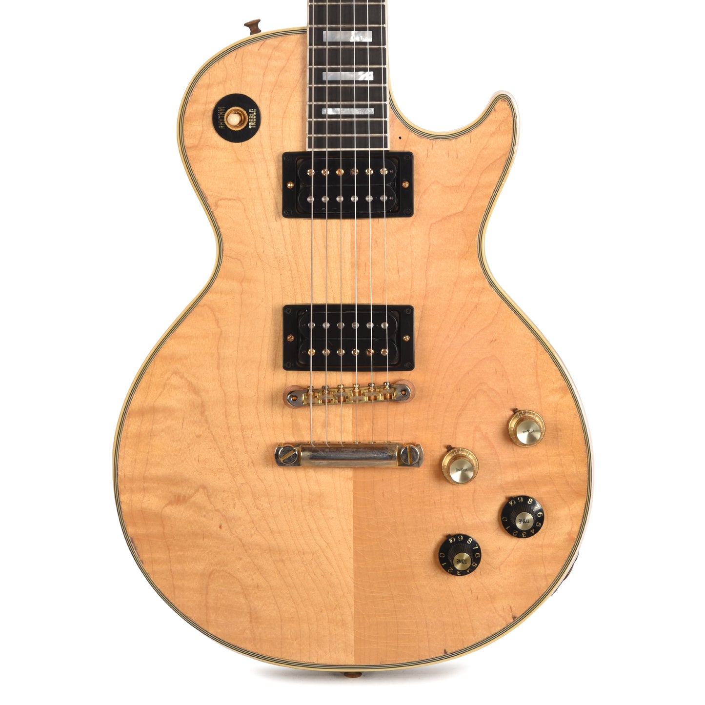 Gibson Custom Shop Artist Collector's Edition Mick Ronson 1968 Les Paul Custom Ebony/Antique Natural Murphy Lab Aged Electric Guitars