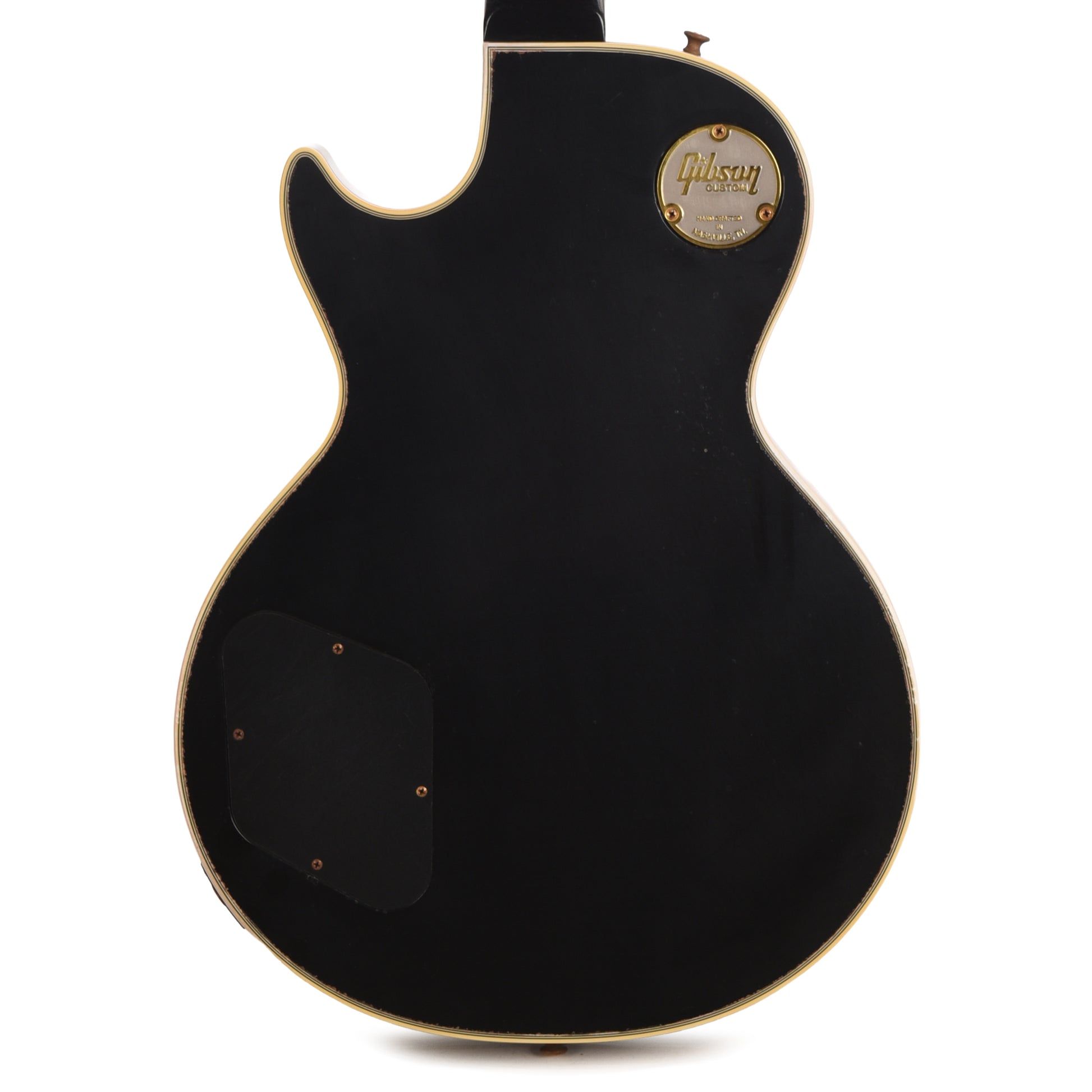 Gibson Custom Shop Artist Collector's Edition Mick Ronson 1968 Les Paul Custom Ebony/Antique Natural Murphy Lab Aged Electric Guitars