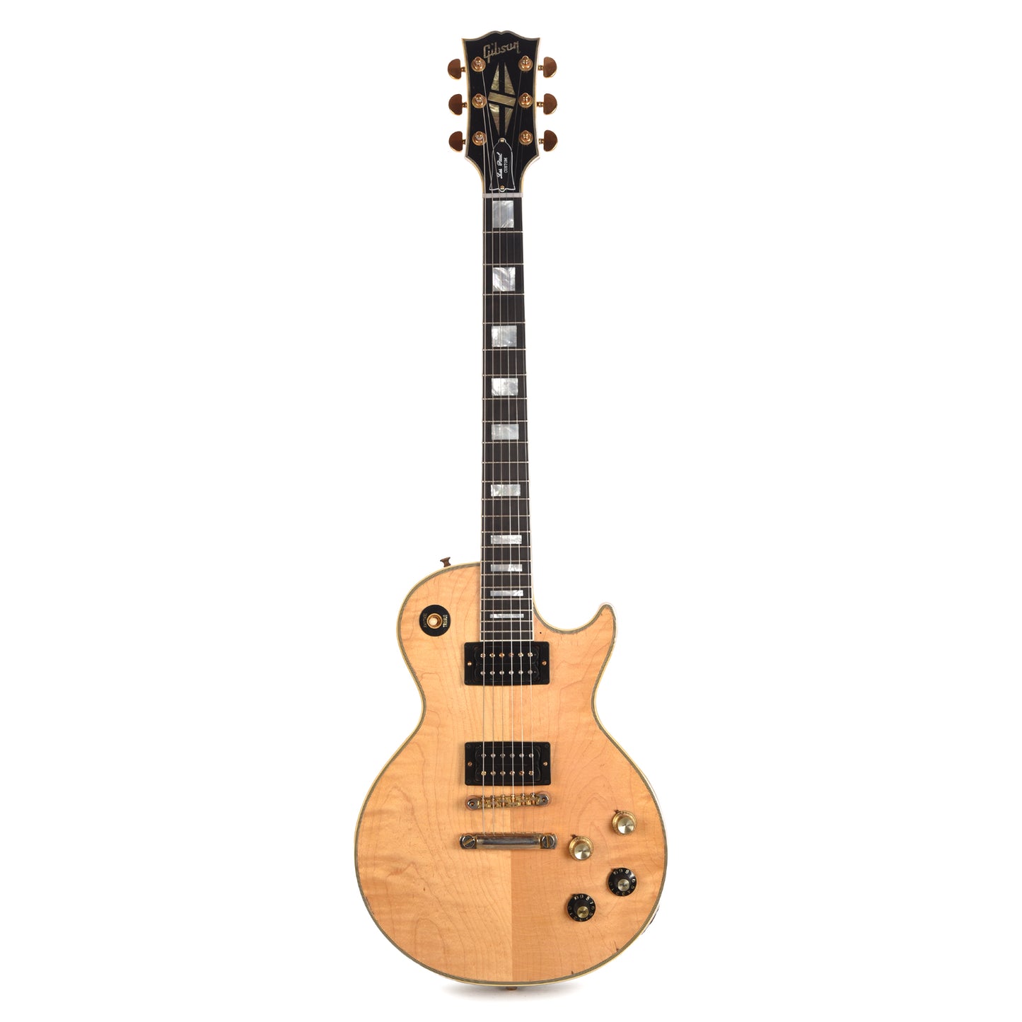Gibson Custom Shop Artist Collector's Edition Mick Ronson 1968 Les Paul Custom Ebony/Antique Natural Murphy Lab Aged Electric Guitars