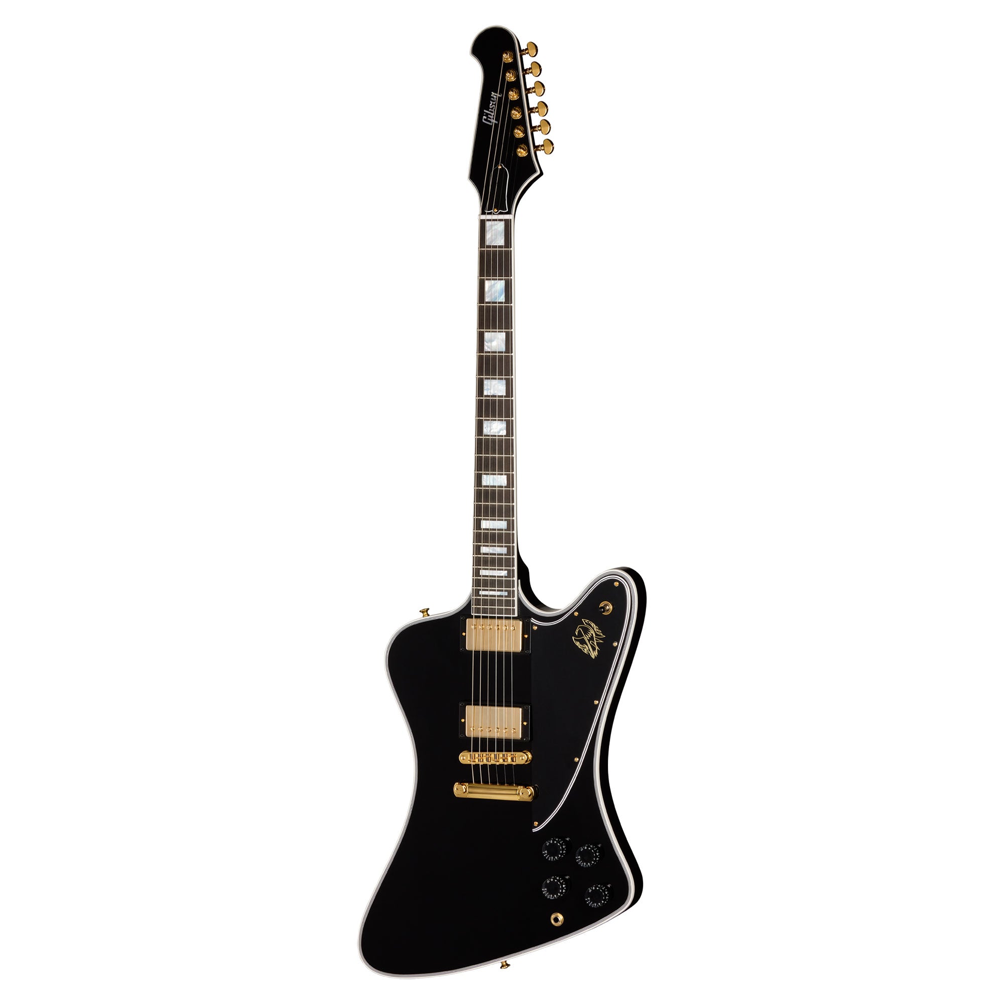 Gibson Custom Shop Firebird Custom w/Bound Head Veneer Ebony Electric Guitars
