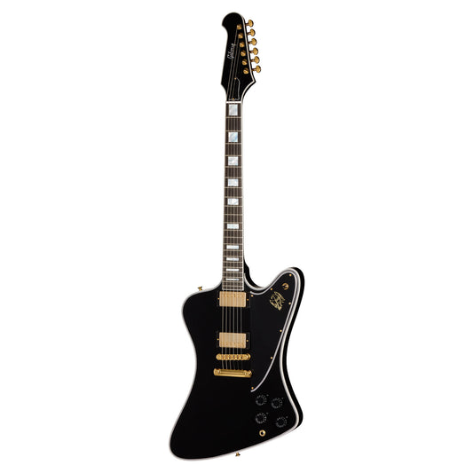 Gibson Custom Shop Firebird Custom w/Bound Head Veneer Ebony Electric Guitars