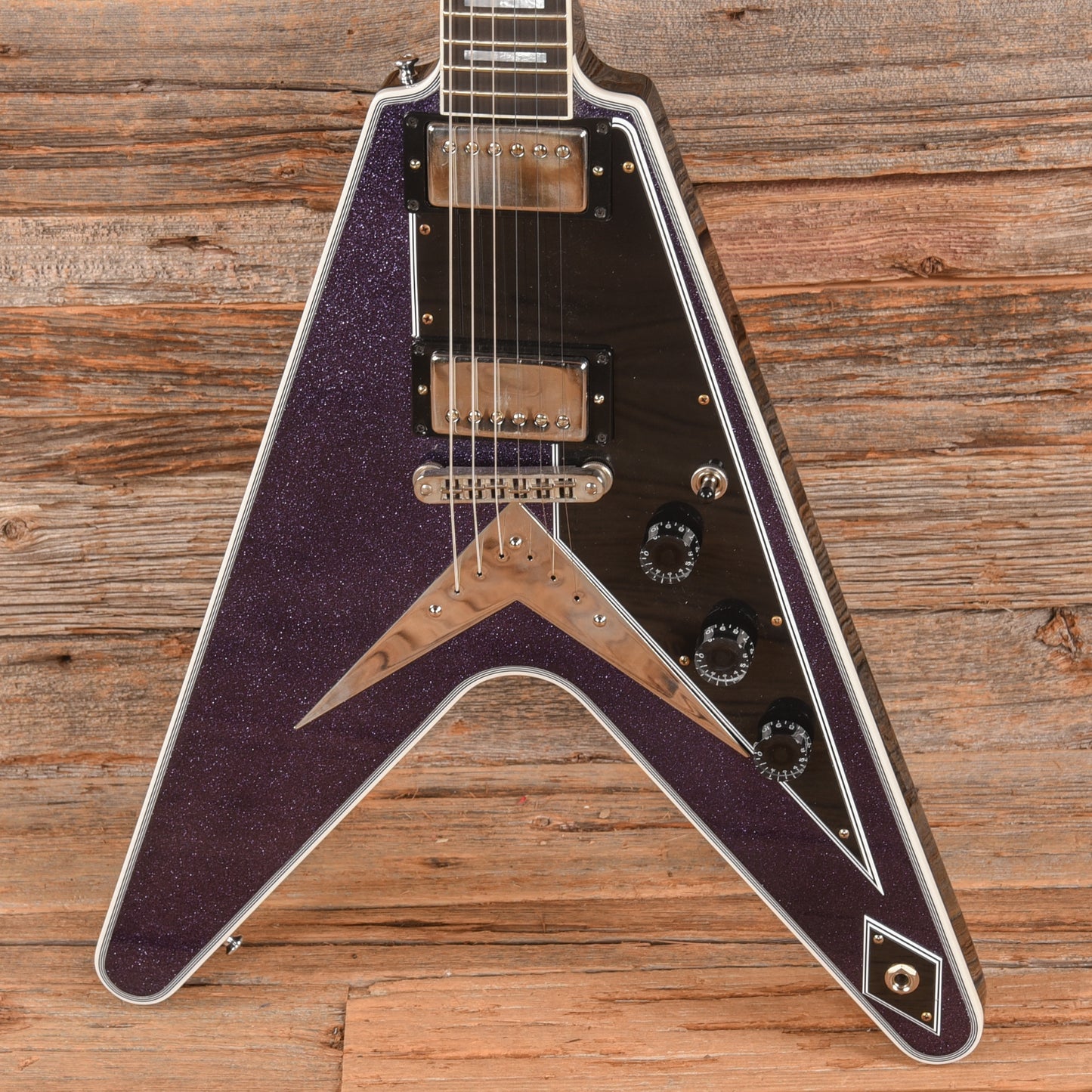 Gibson Custom Shop Flying V Custom Purple Sparkle 2024 Electric Guitars