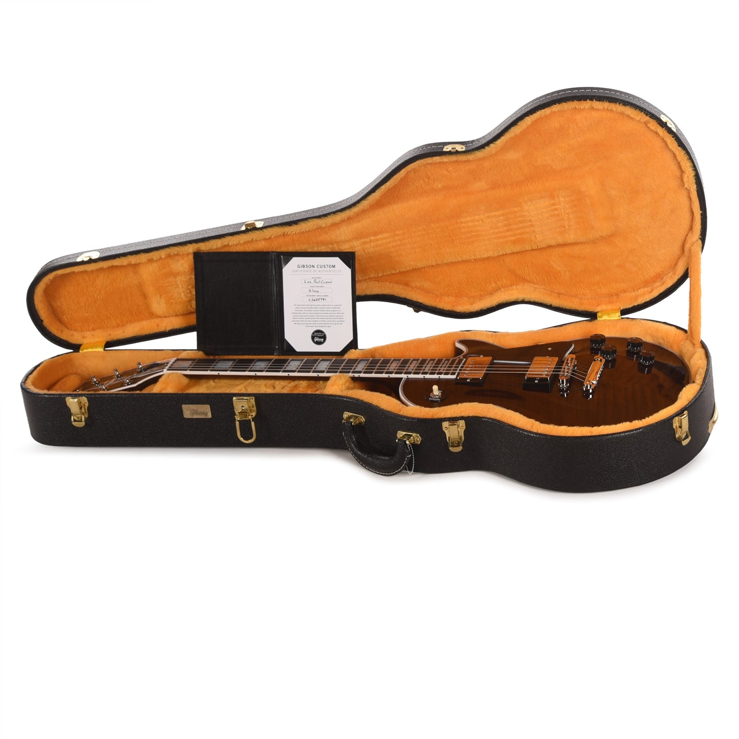 Gibson Custom Shop Les Paul Custom Figured Root Beer Gloss w/Zebra Custombuckers Electric Guitars