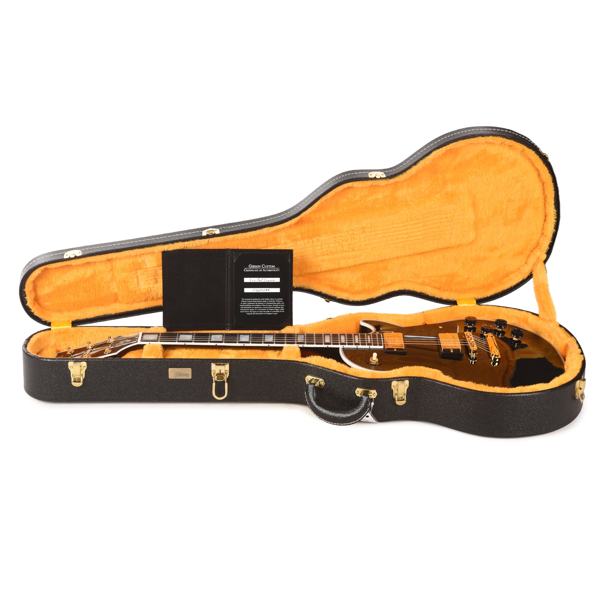 Gibson Custom Shop Les Paul Custom Long Scale Ebony Electric Guitars