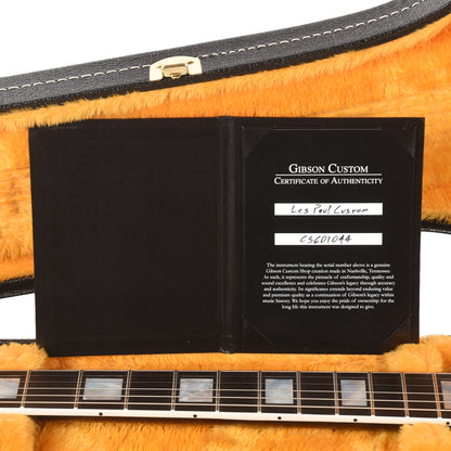 Gibson Custom Shop Les Paul Custom Long Scale Ebony Electric Guitars