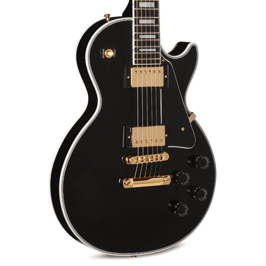 Gibson Custom Shop Les Paul Custom Long Scale Ebony Electric Guitars