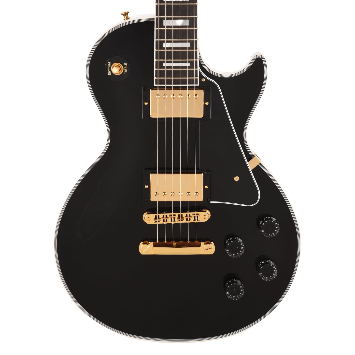 Gibson Custom Shop Les Paul Custom Long Scale Ebony Electric Guitars