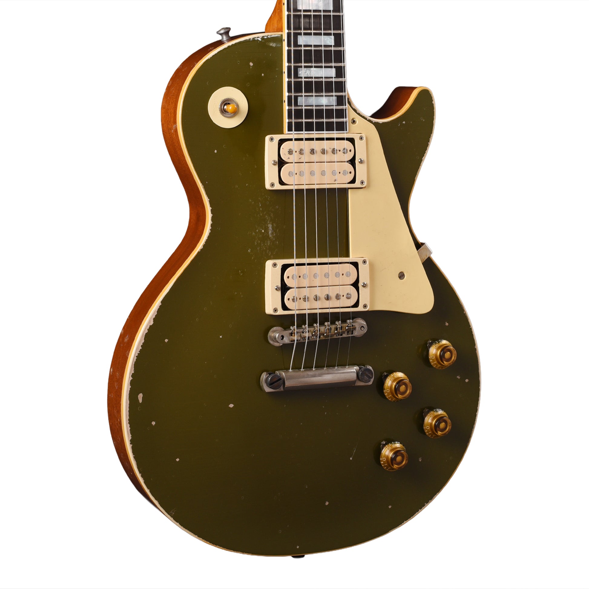 Gibson Custom Shop Les Paul Standard "CME Spec" Antique Olive Drab Murphy Lab Heavy Aged w/Chambered Body & Les Paul Custom Neck Electric Guitars