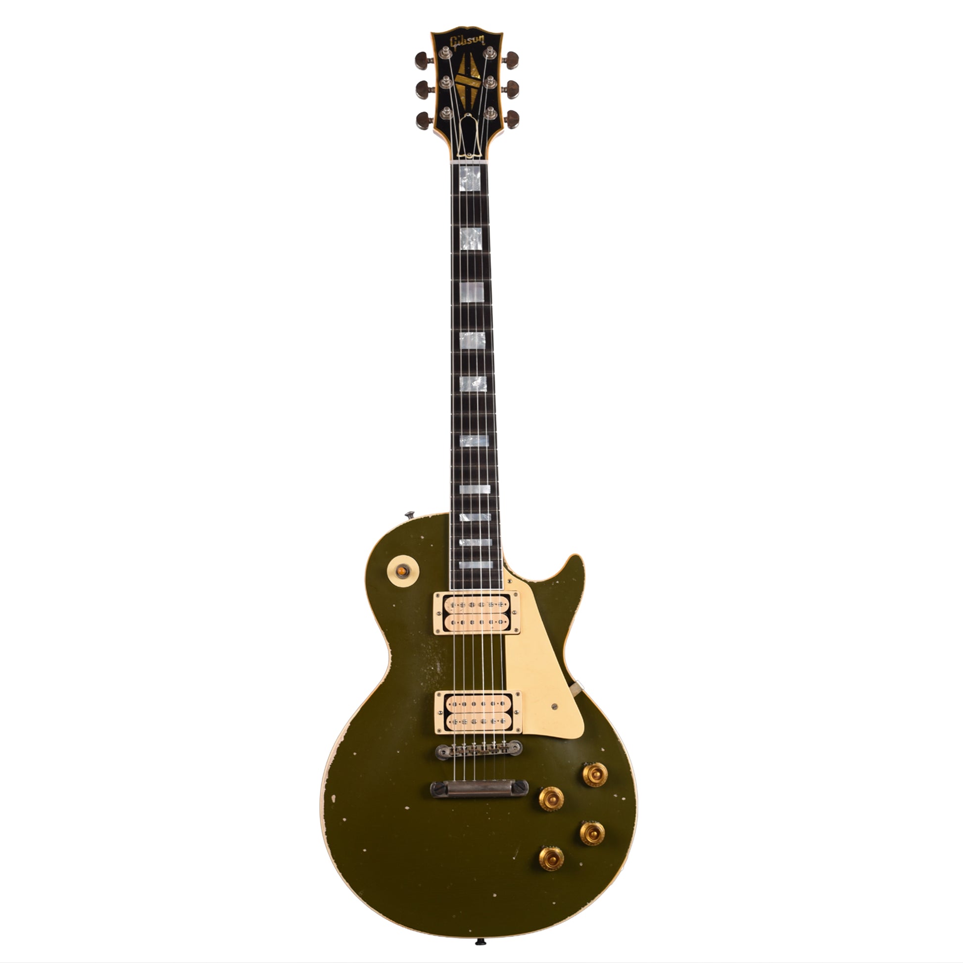 Gibson Custom Shop Les Paul Standard "CME Spec" Antique Olive Drab Murphy Lab Heavy Aged w/Chambered Body & Les Paul Custom Neck Electric Guitars