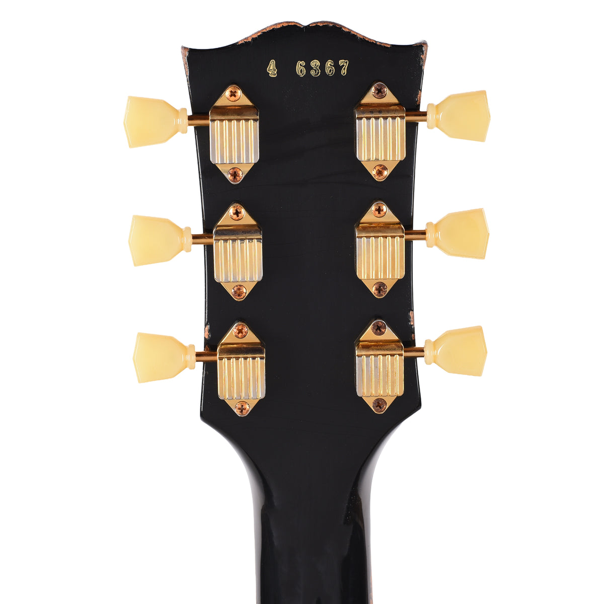 Gibson Custom Shop Limited Edition 1954 Les Paul Custom Reissue Heavy Aged Ebony w/Bridge Humbucker Electric Guitars