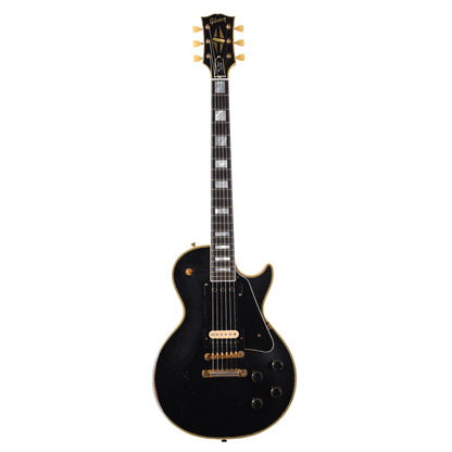Gibson Custom Shop Limited Edition 1954 Les Paul Custom Reissue Heavy Aged Ebony w/Bridge Humbucker Electric Guitars