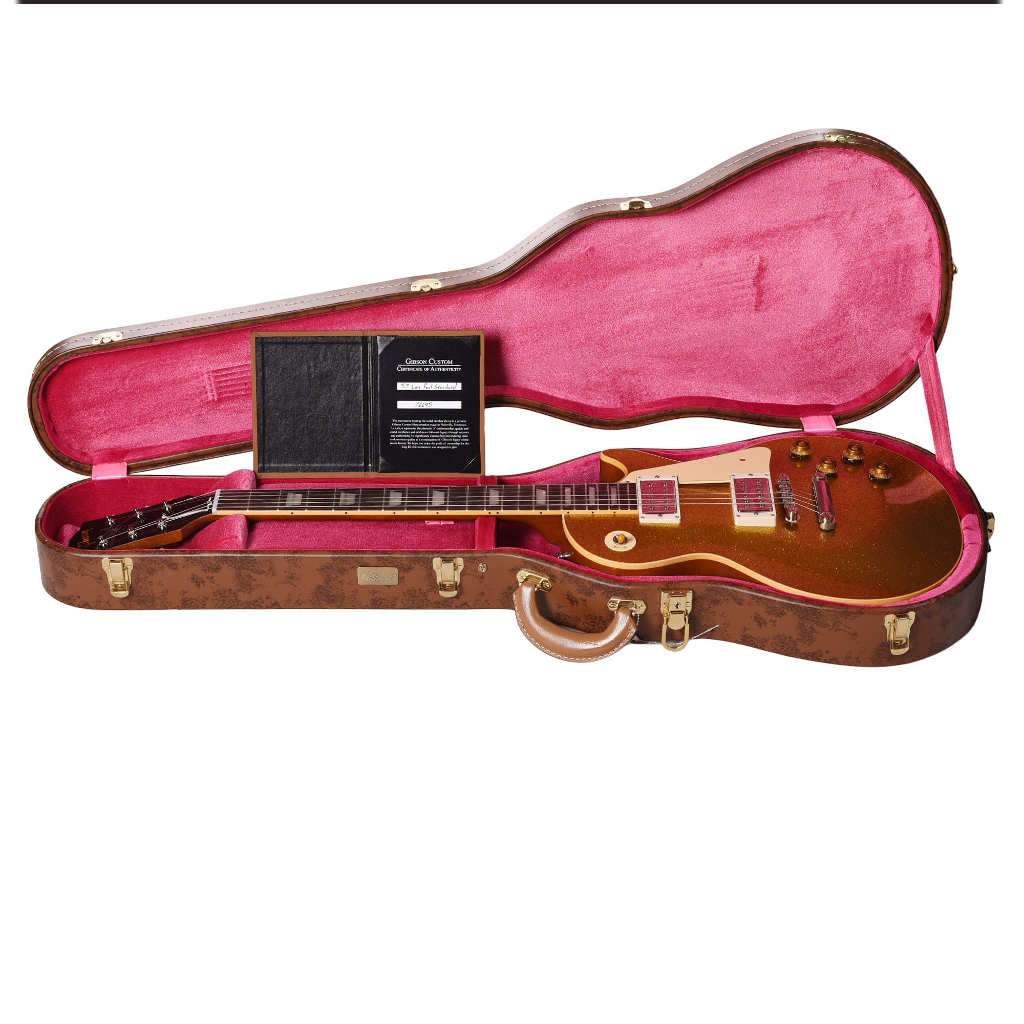 Gibson Custom Shop Limited Edition 1957 Les Paul Standard Reissue VOS Gold Sparkle w/TV Jones Power'Tron Humbuckers Electric Guitars