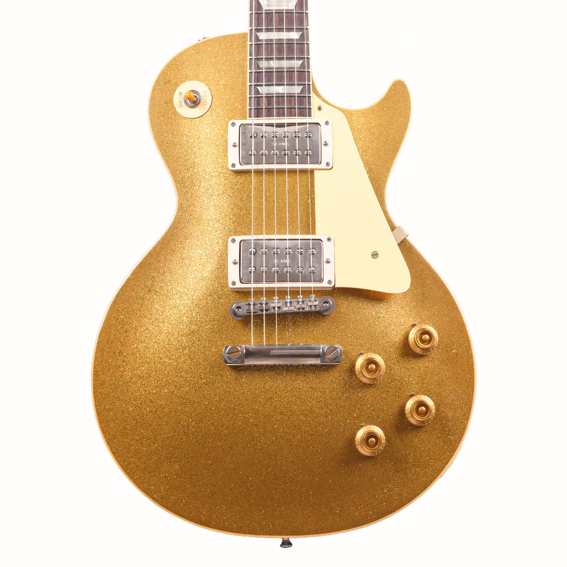 Gibson Custom Shop Limited Edition 1957 Les Paul Standard Reissue VOS Gold Sparkle w/TV Jones Power'Tron Humbuckers Electric Guitars