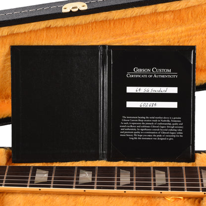 Gibson Custom Shop Limited Edition 1964 SG Standard Korina Reissue VOS Antique Natural w/Maestro Vibrola Electric Guitars