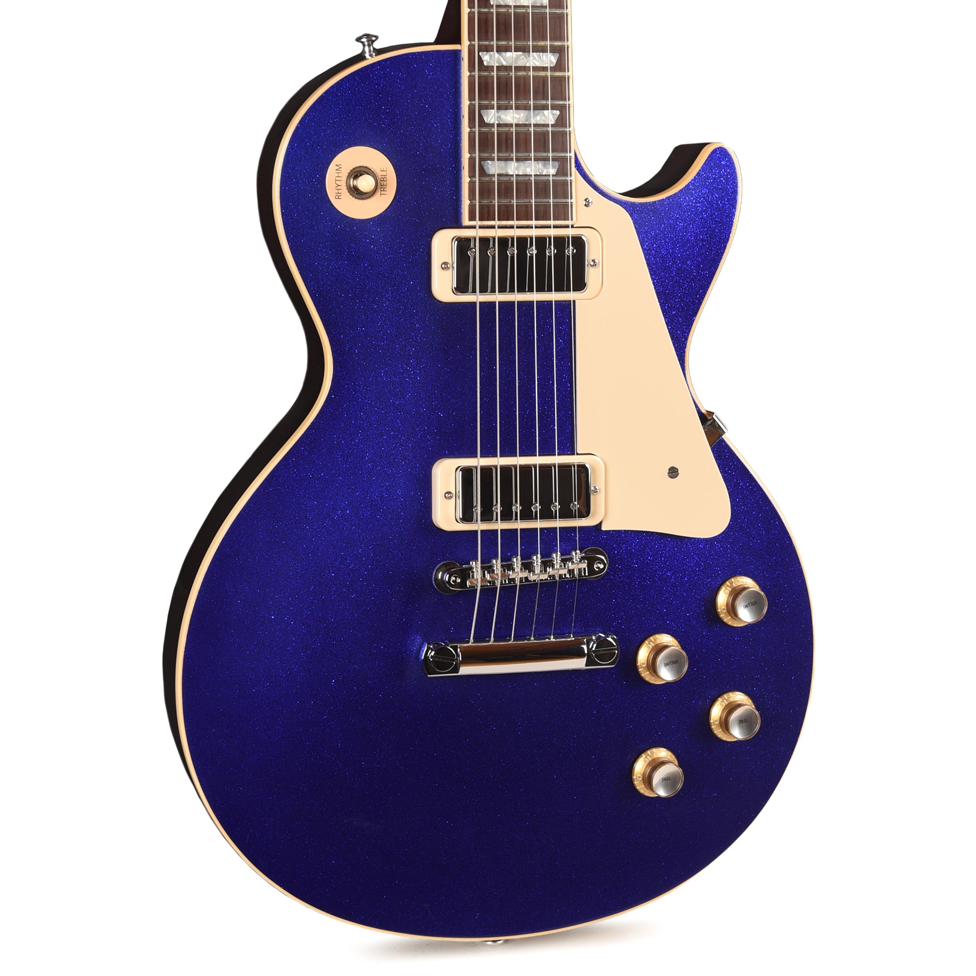Gibson Custom Shop Limited Edition 1976 Les Paul Deluxe Reissue VOS Blue Sparkle Electric Guitars