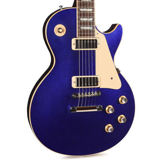 Gibson Custom Shop Limited Edition 1976 Les Paul Deluxe Reissue VOS Blue Sparkle Electric Guitars