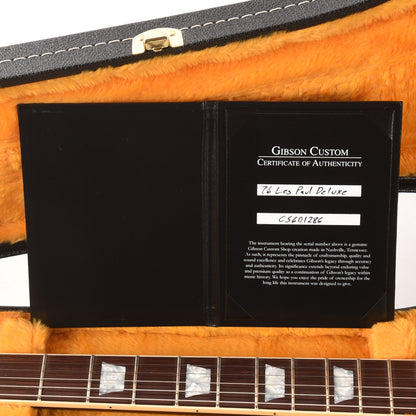 Gibson Custom Shop Limited Edition 1976 Les Paul Deluxe Reissue VOS Blue Sparkle Electric Guitars